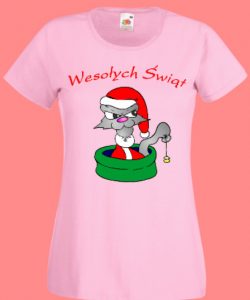 koszulka kot prezent święta